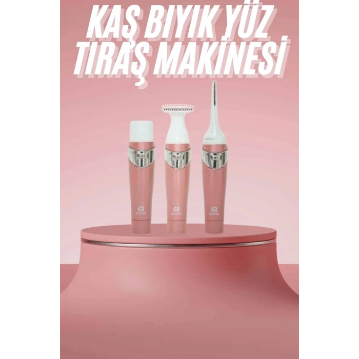 3 Başlıklı Kıl Tüy Temizleyici Epilasyon Aleti Tüm Cilt Tiplerine Uygun