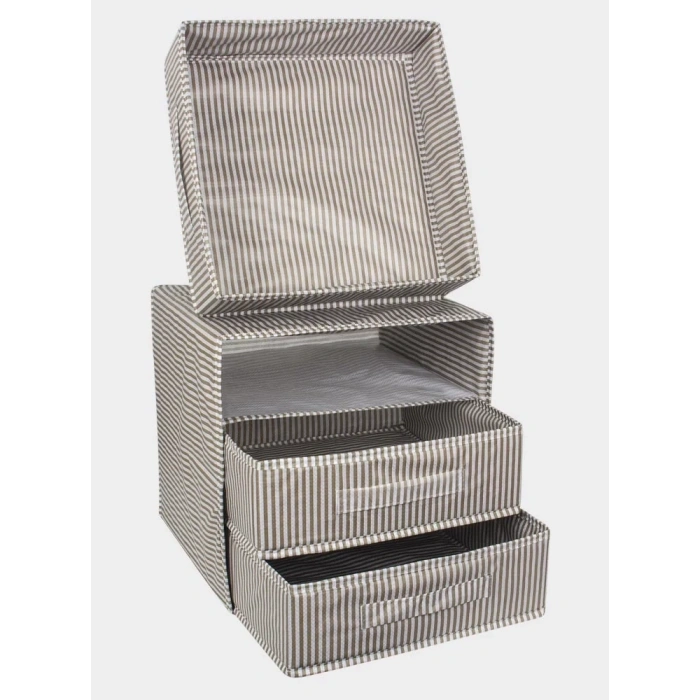 3 Bölmeli Çekmece , Çok Amaçlı Organizer - Çorap Çamaşır Organizer - Masa Üstü Düzenleyici