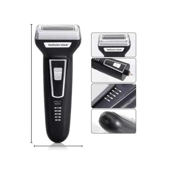 3lü Set Saç Sakal Kesme Traş Makinesi Burun Kılı Alma Tıraş Makinesi