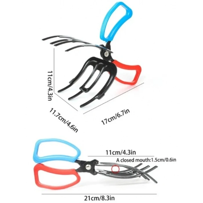 3 Pençeli 11 cm Balık Sabitleyici Maşa (5263)