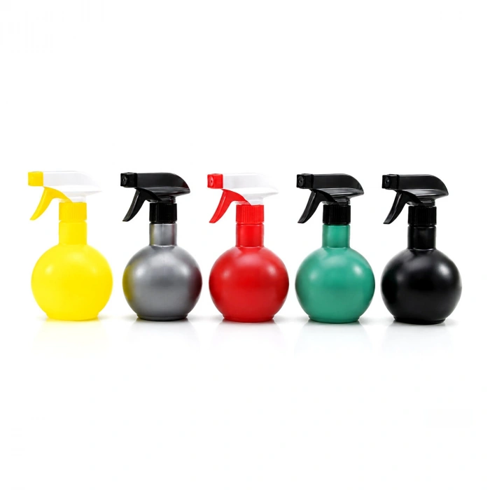 350ML PRİZMA RENKLİ ŞEFFAF TOMBUL - PLASTİK BOŞ SPREY PÜSKÜRTÜCÜ ŞİŞE (5263)