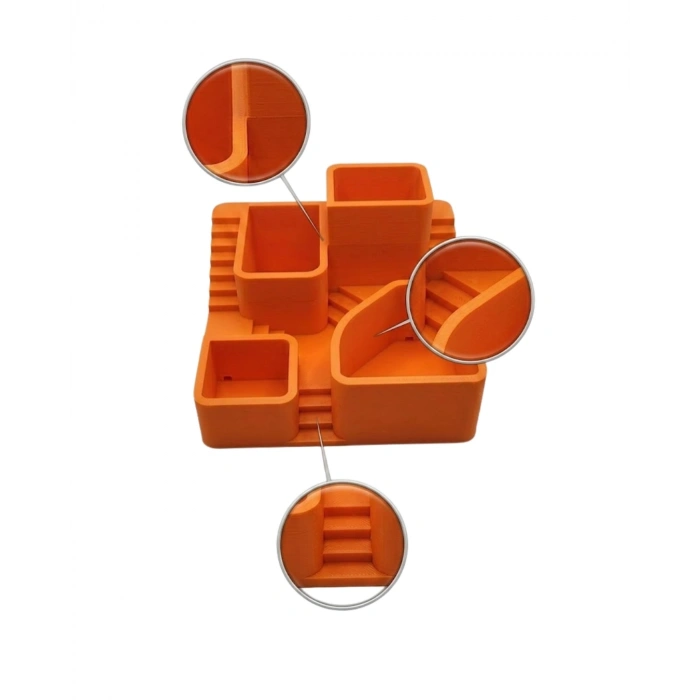 3d Kaktüs Saksı Seti Çok Bölmeli Modern Dekoratif Masaüstü Bitki Standı