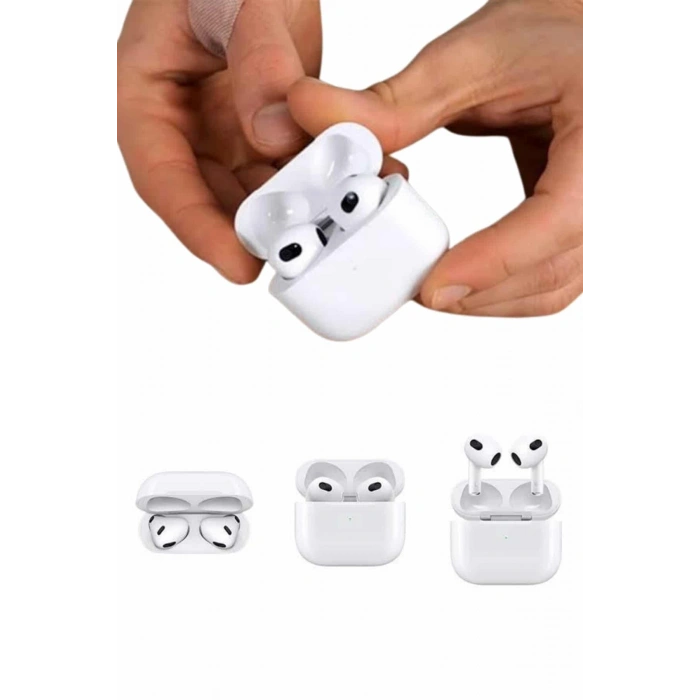 3.nesil İos Android Uyumlu Bluetooth 5.0 Beyaz Çağrı Cevaplama Yeni Nesil