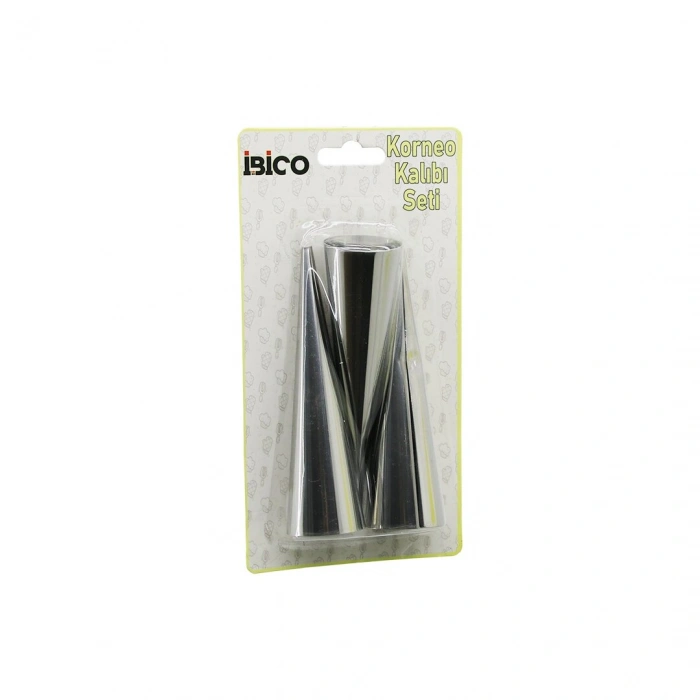 3PCS  METAL KORNEO KALIP - PASTA DEKORASYON APARATI ÇAP:3.4CM X UZUNLUK:12CM BRKT-921602 (5263)