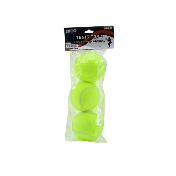 3PCS TENİS KORT TOPU POŞETLİ KARTELA AMBALAJ (5263)
