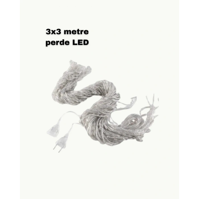3x3 Led Işık Perdesi Şelale Model İç Dış Mekân Dekorasyonu