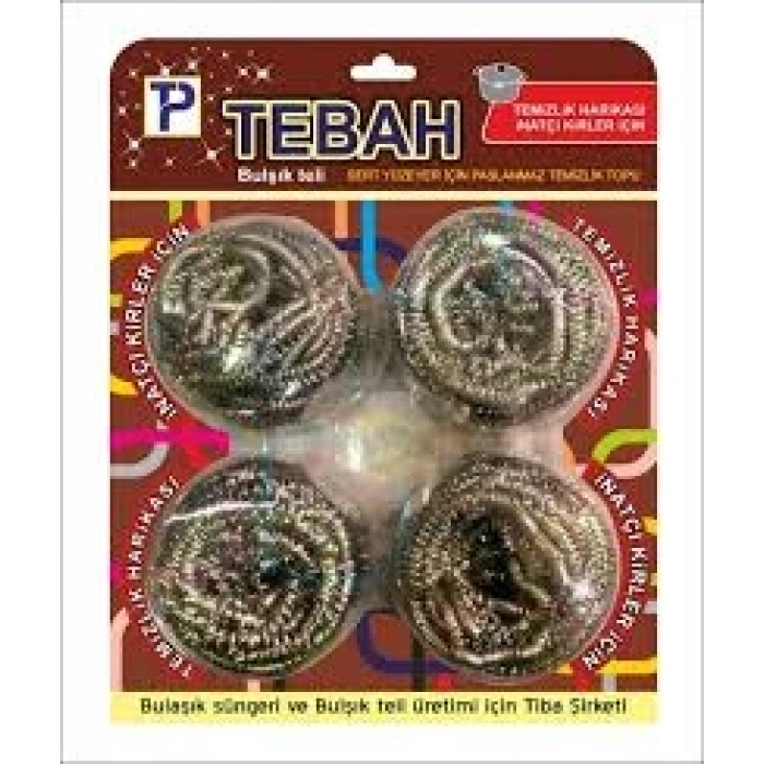 4 PARÇA  BULAŞIK TOP TELİ (5263)
