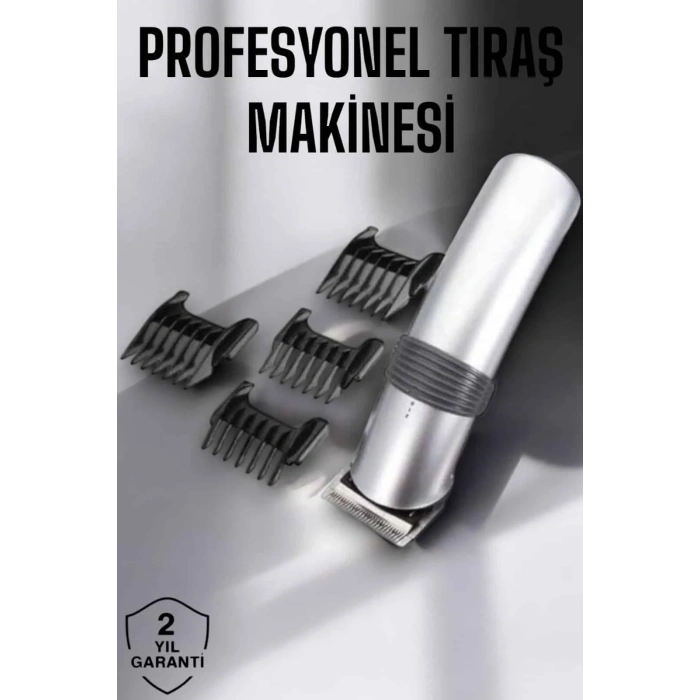 4 Taraklı Taşınabilir Profesyonel Saç Ve Sakal Kesme Tıraş Makinesi