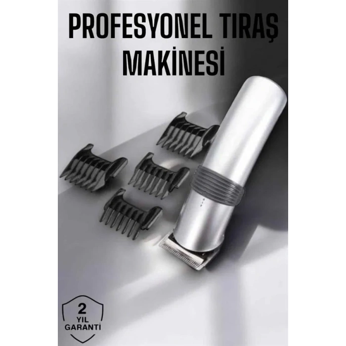 4 Taraklı Taşınabilir Profesyonel Saç Ve Sakal Kesme Tıraş Makinesi