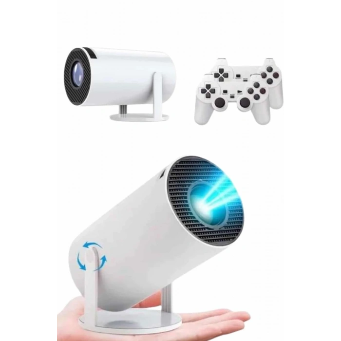 4k Wireless Çift Kollu Kumandalı Oyun Projeksiyonu Retro Video Oyunu