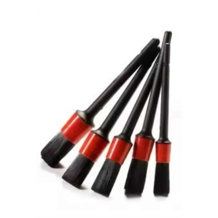 5 Adet Oto Detaylı Temizleyici Araç İçi Temizlik Fırça Seti Koltuk Döşeme Kapı Toz Alma Fırçası