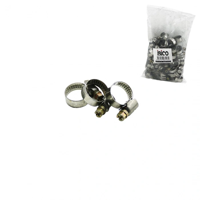 50 ADET 13-19MM METAL HORTUM KELEPÇE TORK AYARLI - AYARLANABİLİR KLİPS (5263)