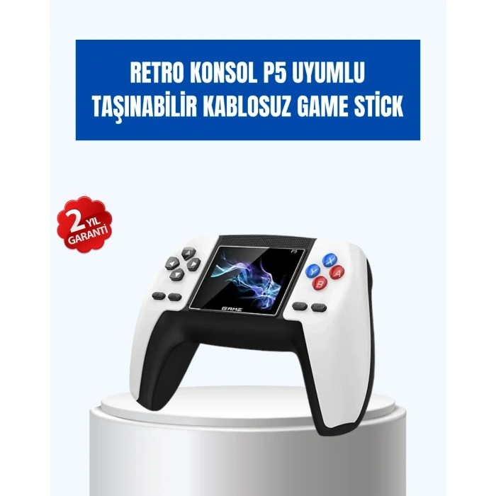 520 Oyunlu Taşınabilir Retro Oyun Konsolu | P5 Gamepad