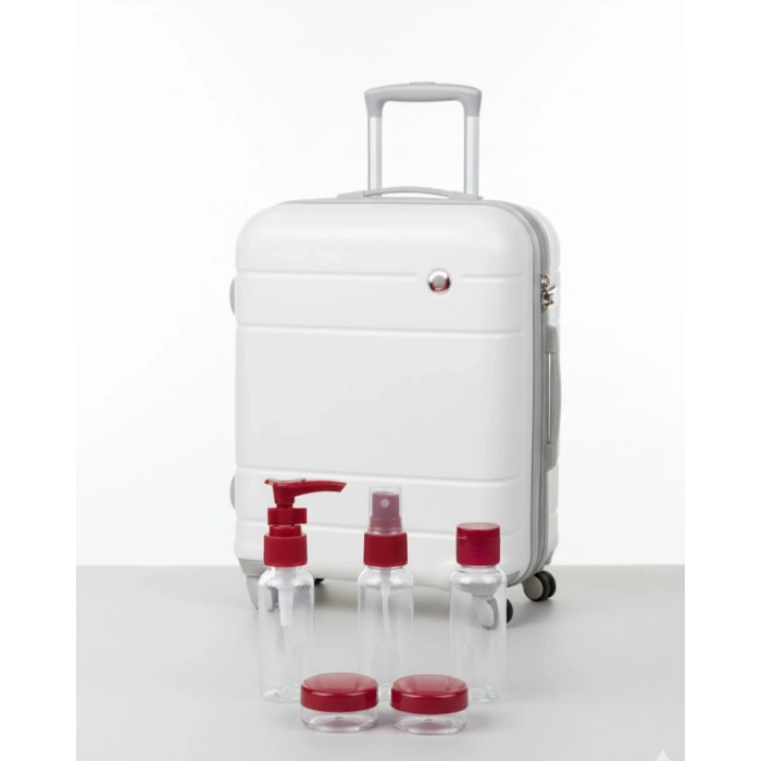 5’li Seyahat Boy Kozmetik Şişe Seti 30 Ml Çantalı Organizer