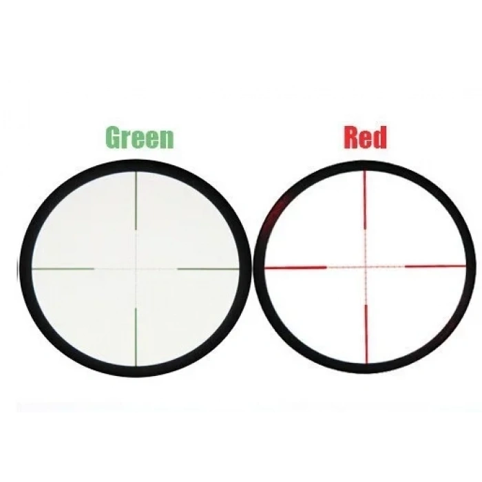 6-24x60 Çıft Işık Kırmızı,yeşil Kaynaklı Zoomlu  Dürbün