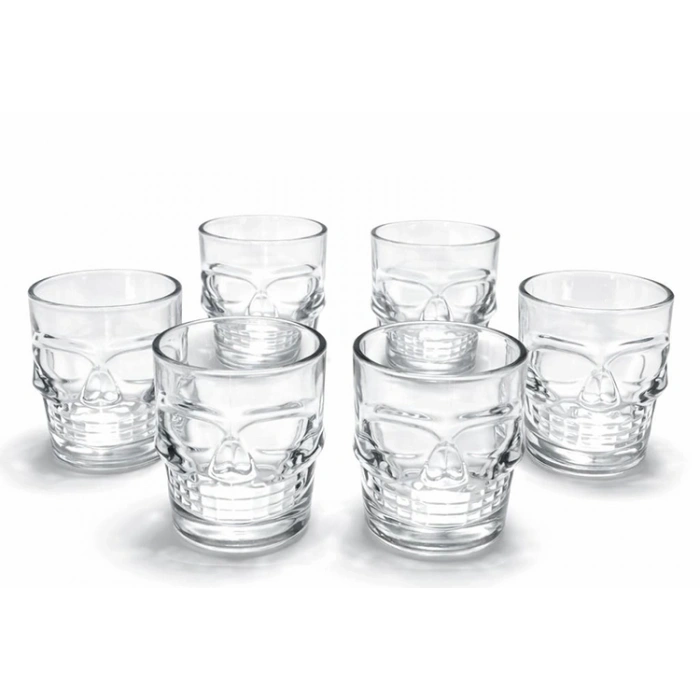 6lı Kurukafa Cam Shot Bardağı Alk2151