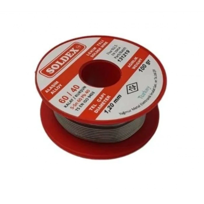 60/40 Lehim Teli 100 Gr 1.20 Mm (sn:60 / Pb:40)