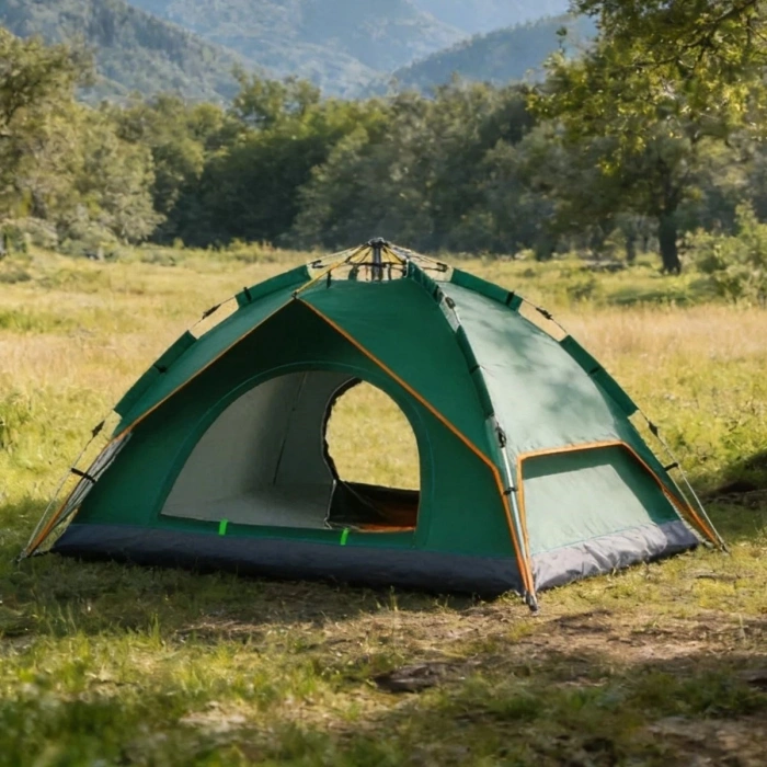  6 Kişilik Otomatik Kamp Çadırı – Çift Katmanlı, Suya Dayanıklı, Hızlı Kurulum Outdoor Aile ve Doğa Çadırı 200x250x150 cm (5263)