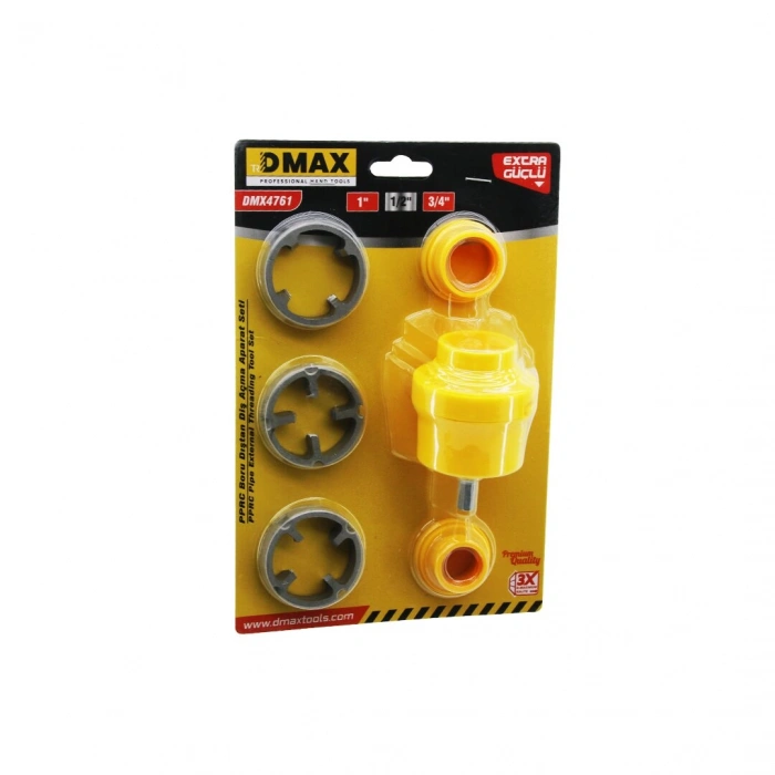 6PCS PLASTİK SU BORUSU DIŞ DİŞ AÇMA MATKAP UCU 1 - 1/2 - 3/4 (5263)