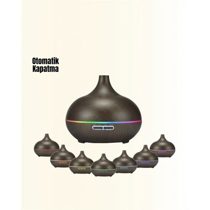 7 Renk Işıklı Ultrasonik Hava Difüzörü – Sessiz Ve Güvenli Kullanım