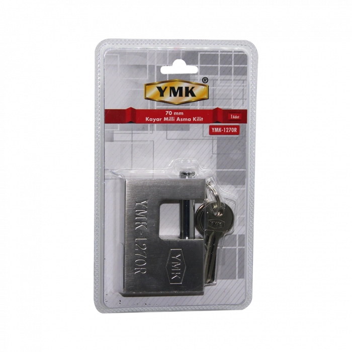 70MM GRİ KAYAR MİLLİ ASMA KİLİT (5263)