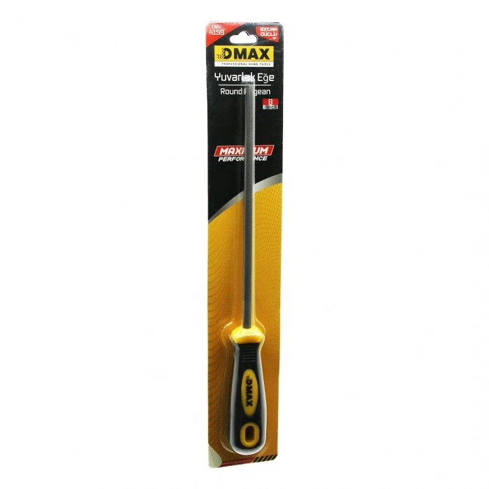 8 İNÇ YUVARLAK  METAL EĞE TÖRPÜ  PLASTİK SAPLI (5263)