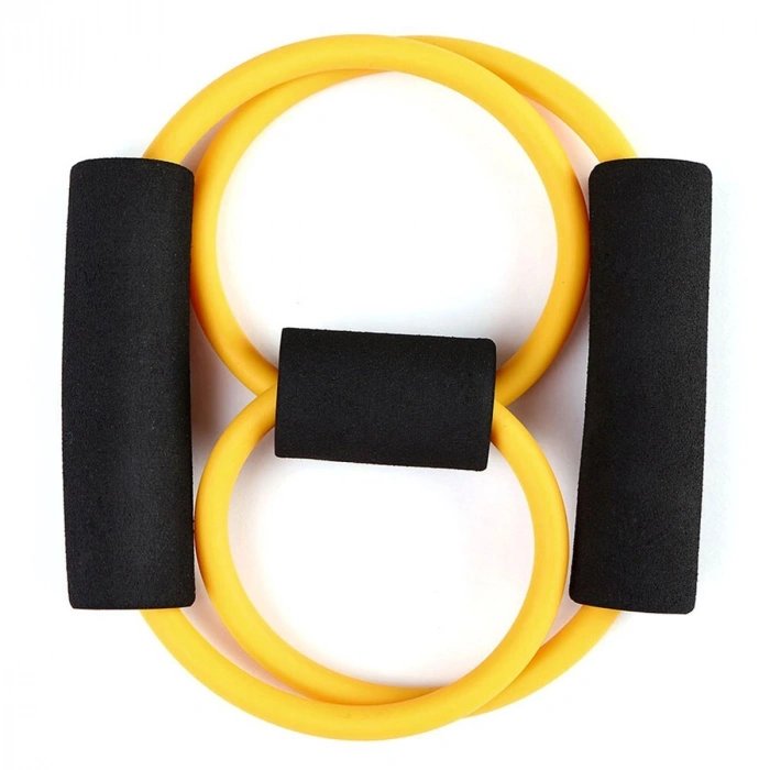 8 Şeklinde Direnç Bandı Yoga Plates Ve Vücut Geliştirme Egzersiz Bandı (5263)