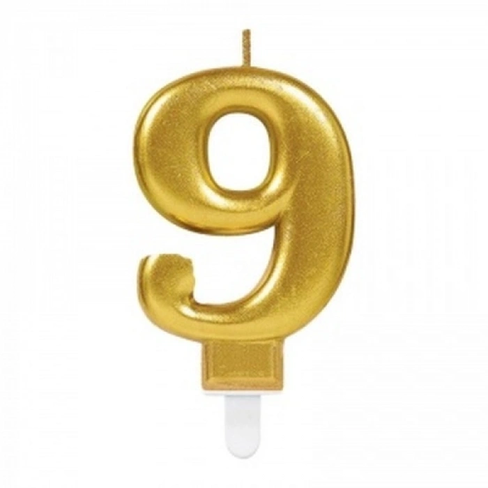 9 Rakam Mum Gold Renk (5263)