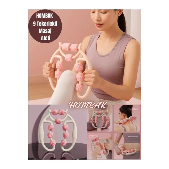 9 Tekerlekli Yoga Fitness Silindiri (Roller) (5263)