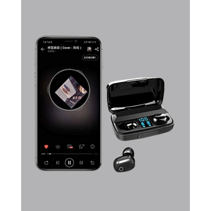 A10s Kablosuz Bluetooth Kulaklık – 1800mah Powerbank, Otomatik Eşleşme, İos/android Uyumlu