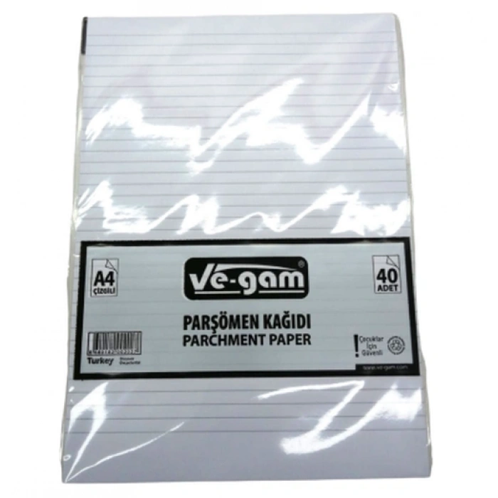 A4 40 PARÇA  ÇİZGİLİ PARŞÖMEN KAĞIDI (5263)