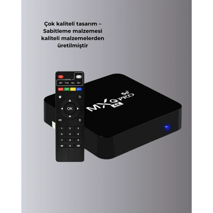 Akıllı Android Tv Box – 4k Çözünürlük, 2gb Ram, 16gb Depolama, Hızlı Wi-fi