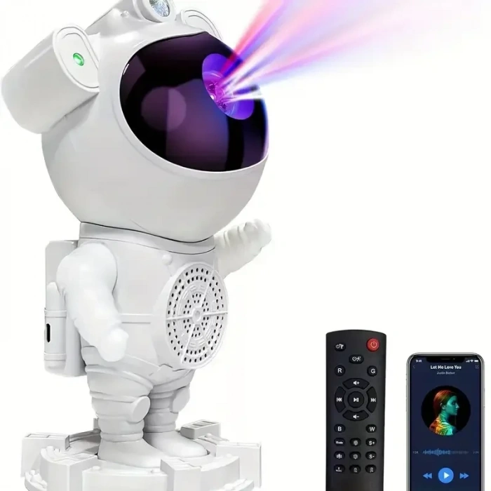 Akıllı Astronot Projeksiyon Gece Aydınlatma &amp; Bluetooth Hoparlör (5263)