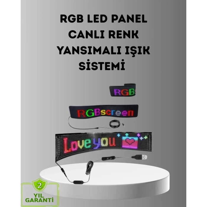 Akıllı Led Matrix Panel – Usb Bağlantılı, Kaydırmalı Yazı Ve Animasyon Desteği