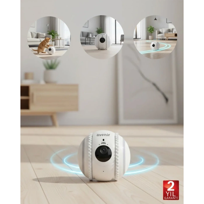 Akıllı Mobil Kontrollü Takip Kamerası Wifi Destekli Bulut Kayıtlı