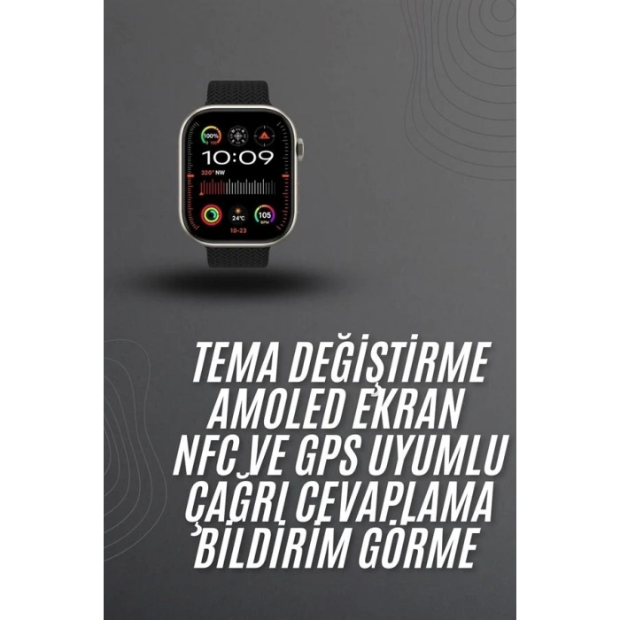 Akıllı Saat 2.02 İnch Nabız Ölçer Arama Konuşma Müzik Dinleme