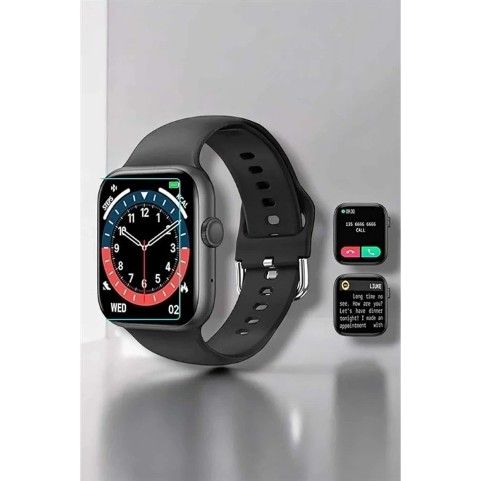 Akıllı Saat Adım Sayar, Kalp Atışı İzleme Dokunmatik Bluetooth Bağlantılı