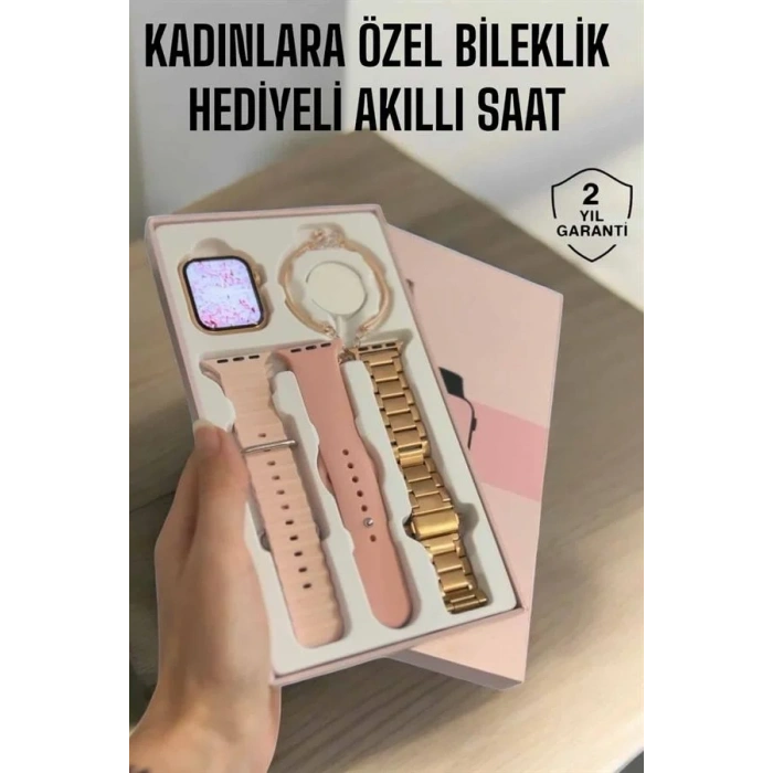 Akıllı Saat Adımsayar, Nabız Takibi Ve Gps Destekli Kadınlara Özel