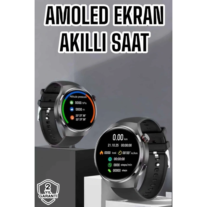Akıllı Saat Bluetooth Bağlantılı Amoled Ekran Uyku Ve Sağlık Takibi