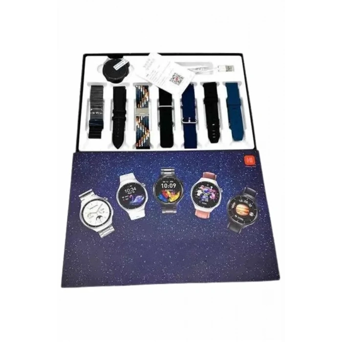 Akıllı Saat Çoklu Kordon Seçenekli Dokunmatik Ekran Nabız Sensörlü