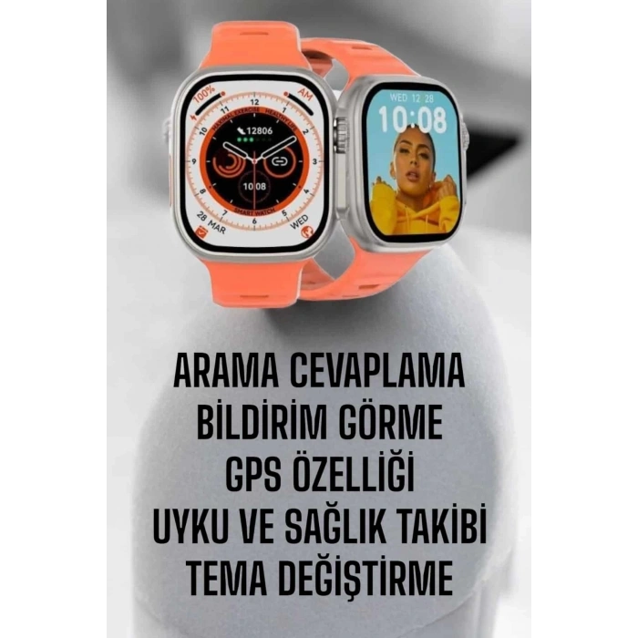 Akıllı Saat Gps, Sağlık Ve Uyku Takibi Arama Cevaplayan Bluetooth Bağlantılı