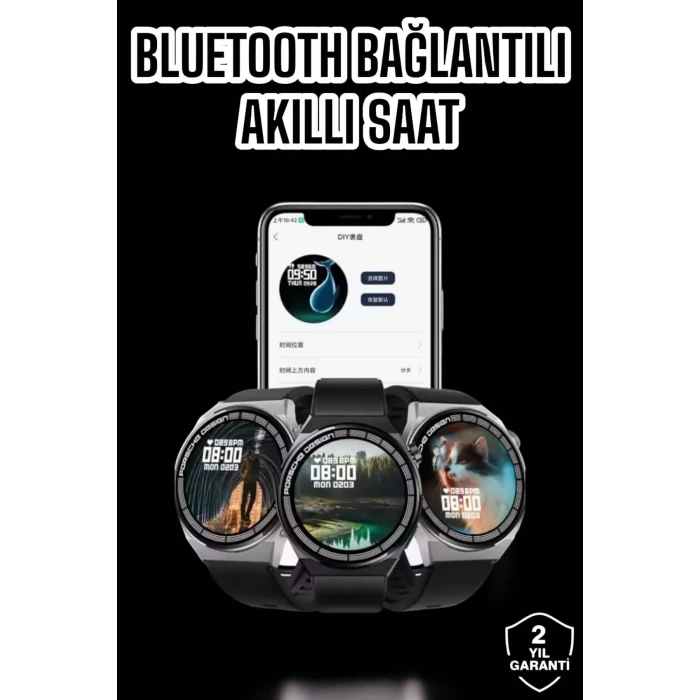 Akıllı Saat Gps Ve Nfc Özelliği Sesli Görüşme Dokunmstik Ekran