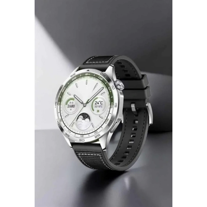 Akıllı Saat Metal Kordonlu Gps Ve Nfc Uyumlu Arama Cevaplayan