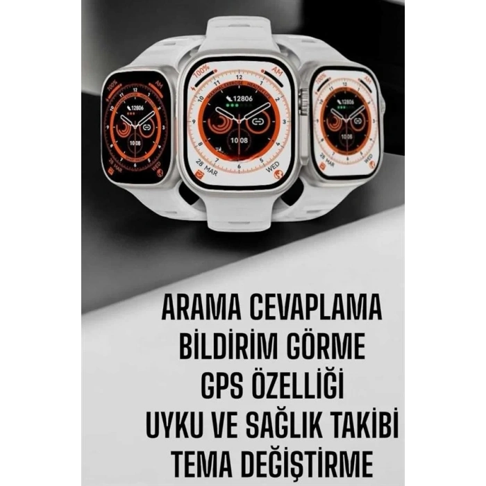 Akıllı Saat Nabız Ölçebilen Yeni Nesil Gps Ve Adımsayar Özelliği