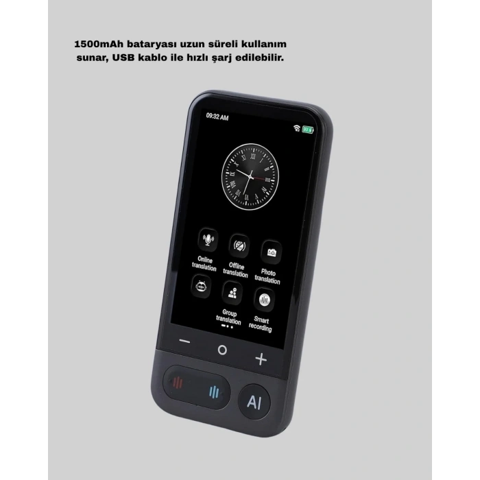 Akıllı Taşınabilir Tercüman – 17 Çevrimdışı, 139 Çevrimiçi Dil Desteği
