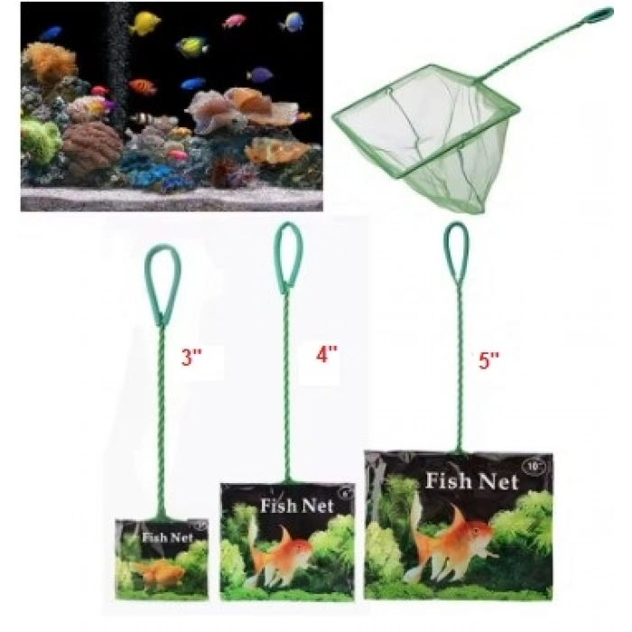 Akvaryum Balık Yakalama Kepçesi 4 inç 10 cm (5263)