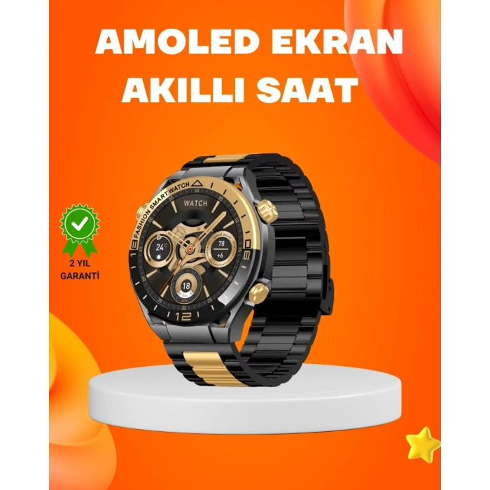 Amoled Akıllı Saat Ip67 Su Geçirmez 3 Bileklikli Sağlık Takipli