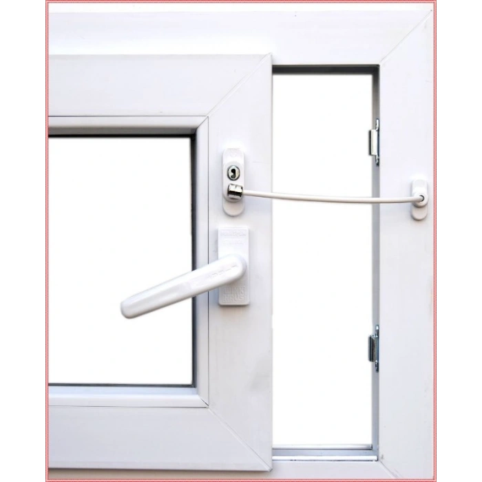 Anahtarlı Halatlı Pvc Kapı Pencere Emniyet Kilidi (5263)