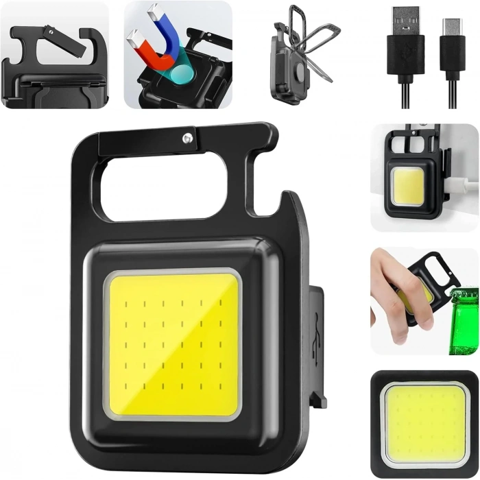 Anahtarlıklı Fener Fener Cob Led (5263)