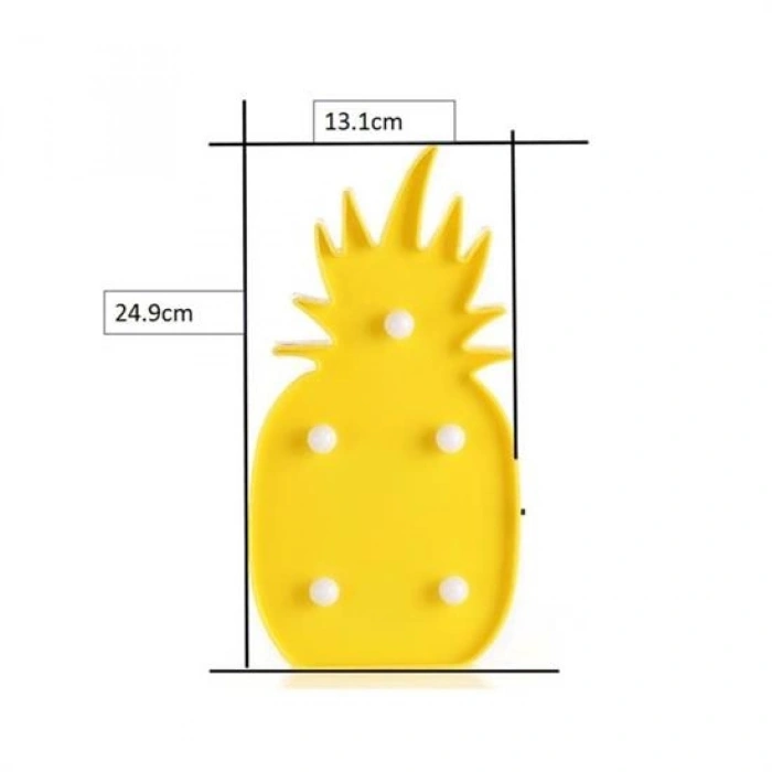 Ananas Şeklinde Ledli Dekoratif Eğlenceli Çocuk Gece Lambası (5263)